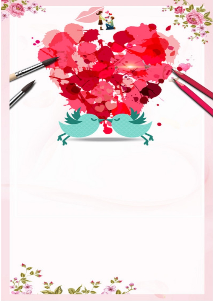 WORD of Hand Drawing Romantic Stationery.docx | WPS Free Templates
